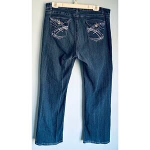 DKIN Stretch Jeans Jewel Pockets Size 18